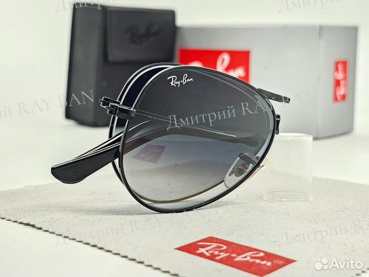 Очки Ray Ban 3479 Aviator Голубой Градиент Стекло