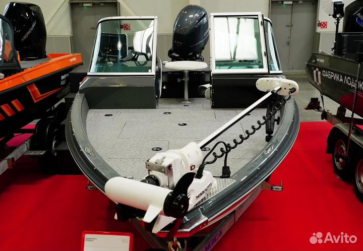 Катер-лодка алюминиевая фл -55