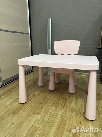 Детский стол и стул IKEA маммут купить в Москве | Личные вещи | Авито