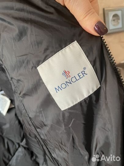 Пуховик пальто длинный moncler