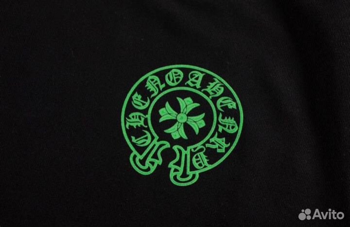 Свитшот Chrome Hearts Basic Green Print