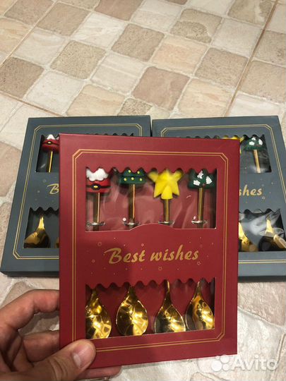 Подарочный набор новогодних ложек