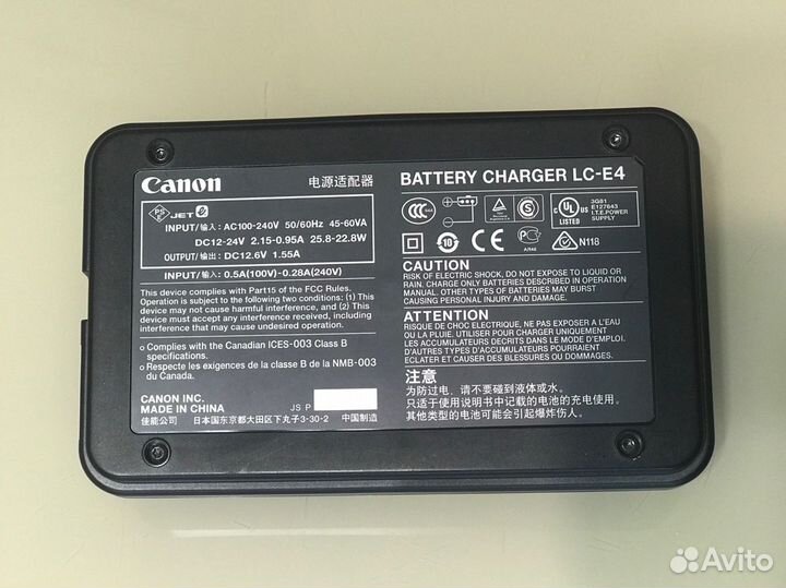 Canon LC-E4N зарядное устройство