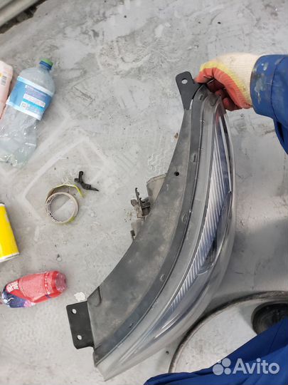 Битая Фара левая kia soul 2 рестайлинг дефект