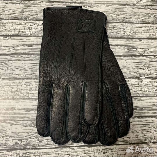 Перчатки мужские, натуральная кожа