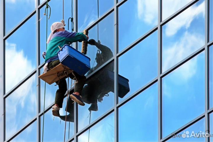 Мойка окон, стекол, фасадов (Альпинисты )