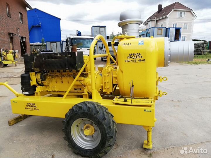 Аренда мощных насосов, мотопом, водопонижение