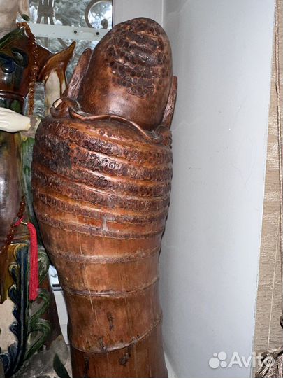 Деревянная старинная статуэтка юго-восточная азия