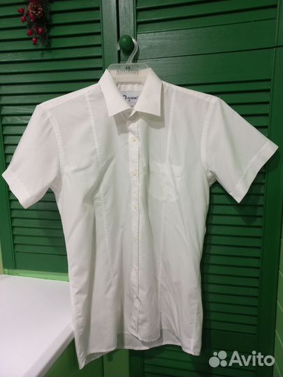 Рубашка белая на школьника - Безрукавка