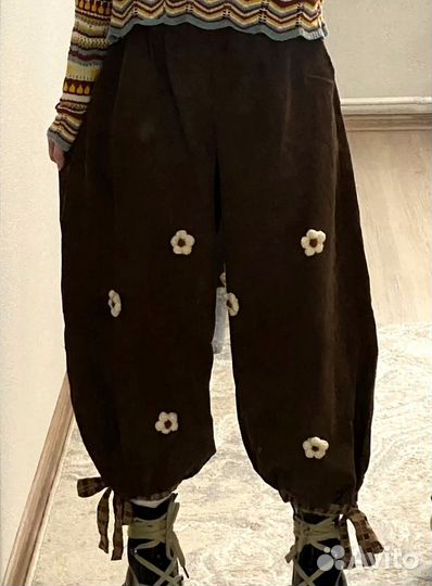 Штаны-шаровары вельветовые