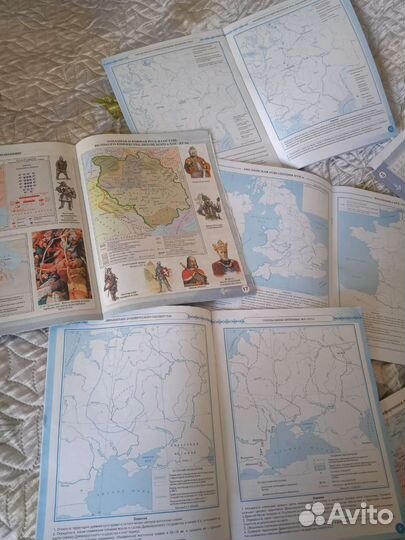 Атласы и контурные карты 6 и 7 класс новые