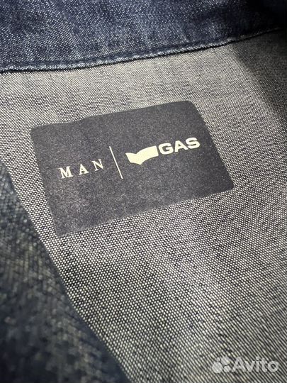 Джинсовая рубашка gas мужская