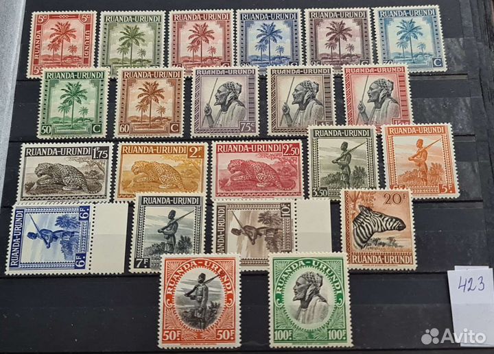 Марки, в основном **. колонии фауна Полные серии