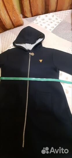 Теплая удлинённая кофта на флисе для девочки