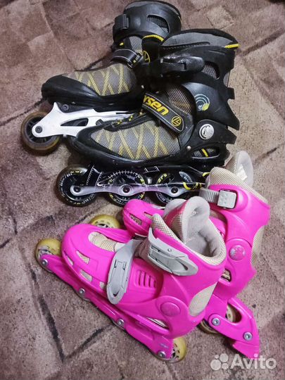 Роликовые коньки.37р. и 30-33р
