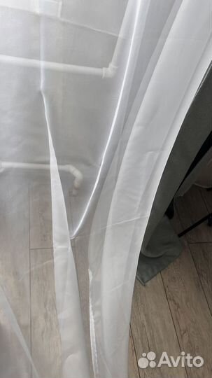 Тюль вуаль белый