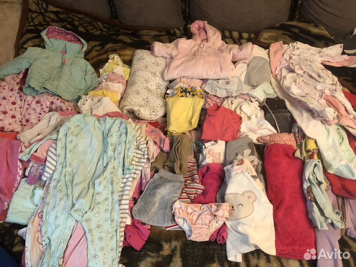 Вещи пакетом на девочку 60-80