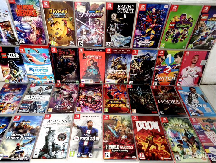 Nintendo игры Switch Doom pokemon Mario и др