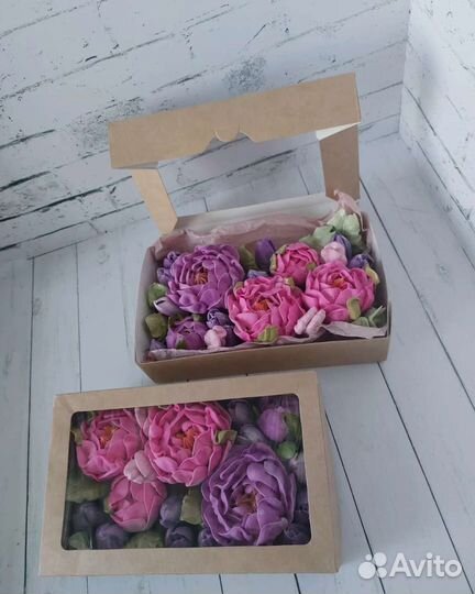 Цветы из зефира