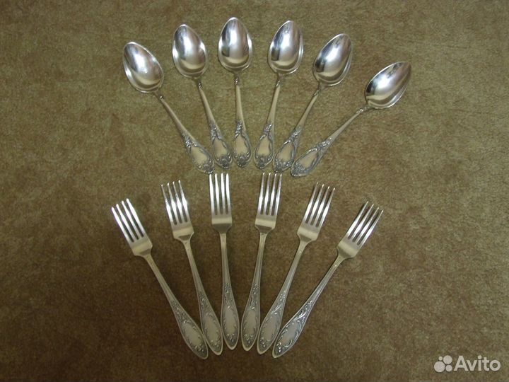 Ложки вилки из мельхиора СССР