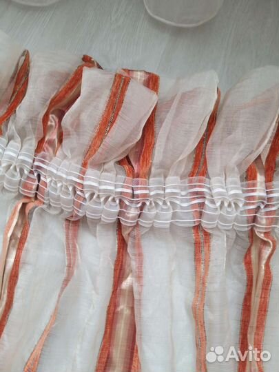 Шторы на люверсах+тюль