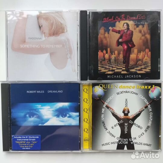 CD KLF, Prodigy, Madonna, U2, M. Jackson, R. Miles