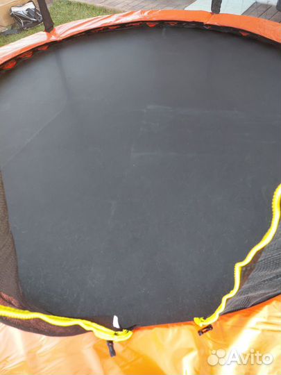 Батут новый Orange 8 футов с внутрен. сеткой d-244