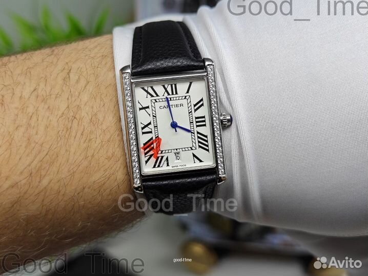 Мужские кварцевые часы Cartier