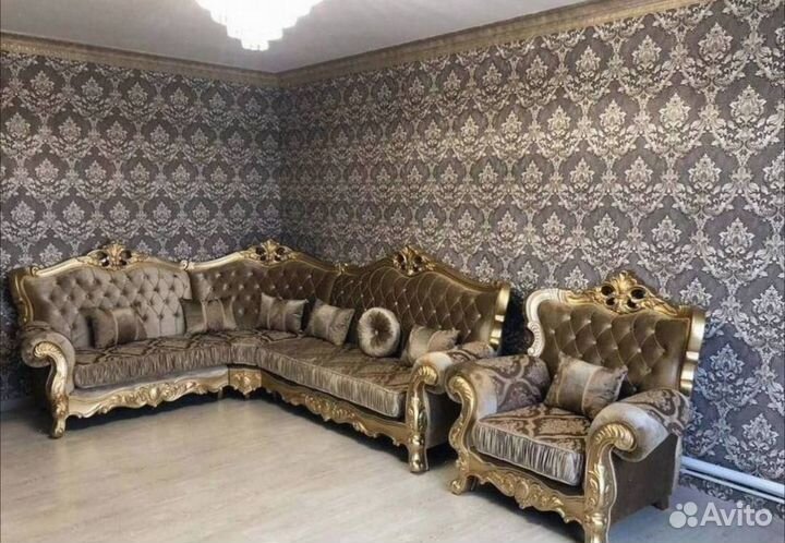 Угловой диван с креслом