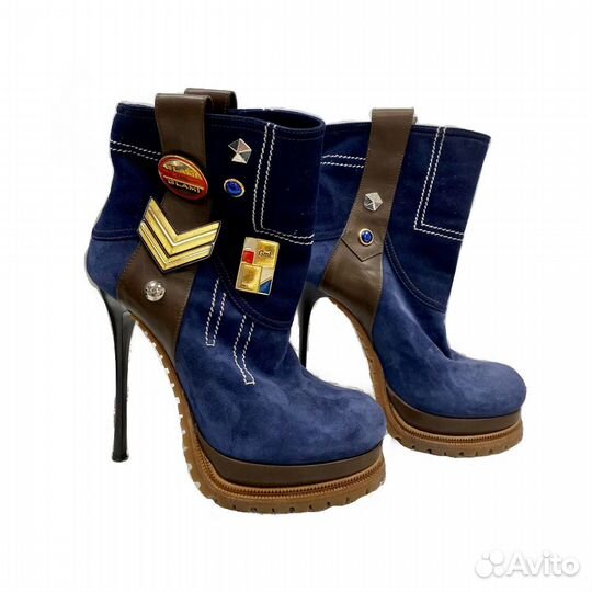 Полусапоги женские в стиле 00-ых, У2К