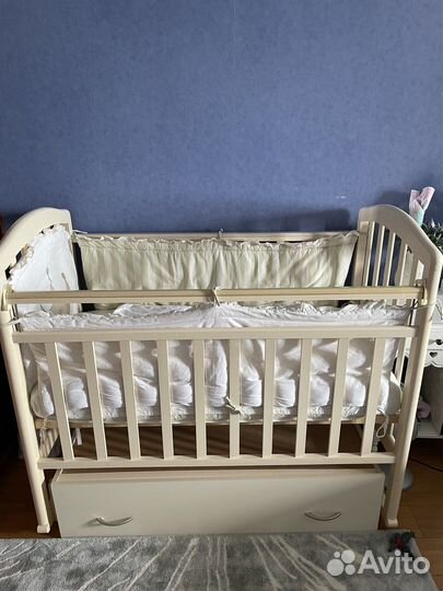 Детская кровать с матрасом бу