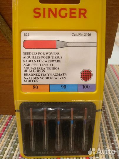 Иглы для швейных машин Singer