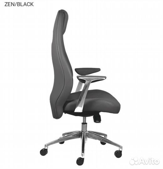 Кресло для руководителей бюрократ Zen Чёрный, кож