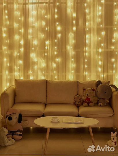 Гирлянда штора 3х2м