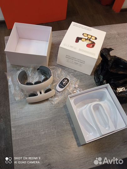 Массажёр миостимулятор для шеи и тела новый