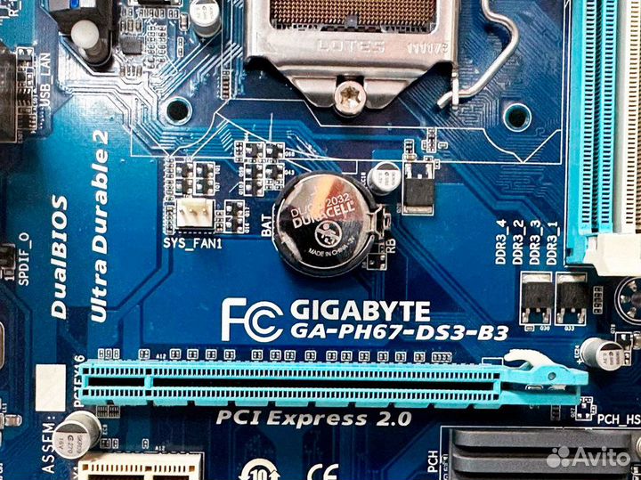 Материнская плата LGA1155 gigabyte GA-PH67-DS3-B3