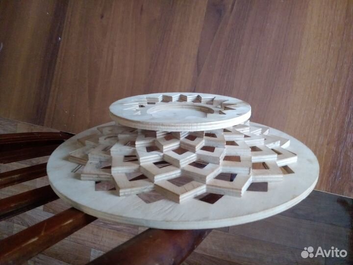 Ваза для фруктов деревянная СССР винтаж