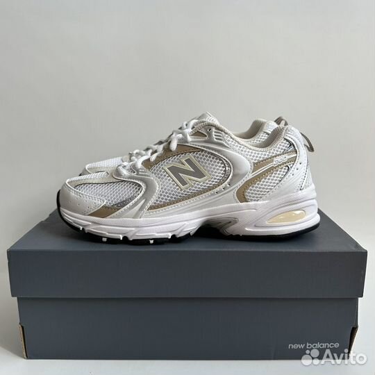 New Balance 530 White Stoneware MR530RD gold white