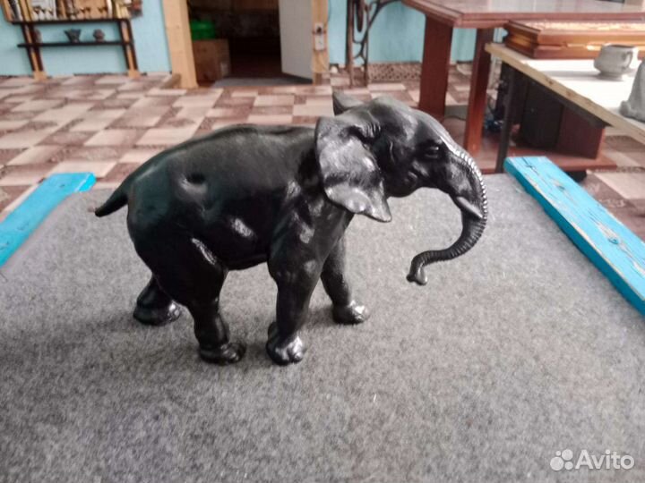 Скульптура слон СССР литье