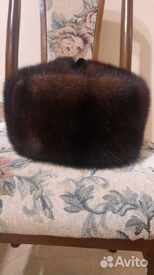 Норковая шапка мужская ушанка
