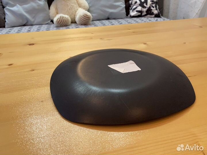 Тарелка черная 27,1х27,1 см