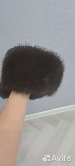 Норковая шапка мужская ушанка