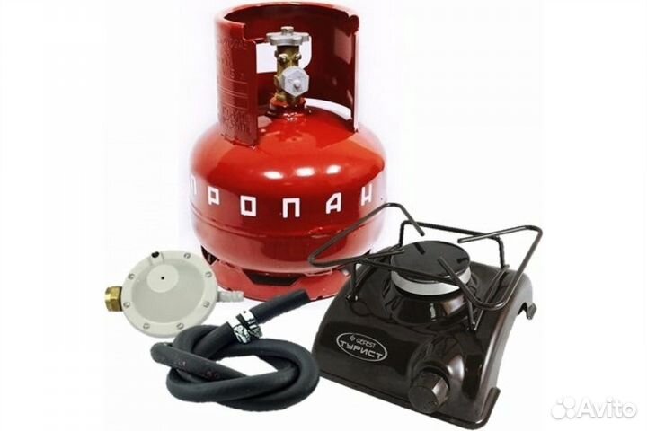 Газовая туристическая плита с баллоном 5 литров