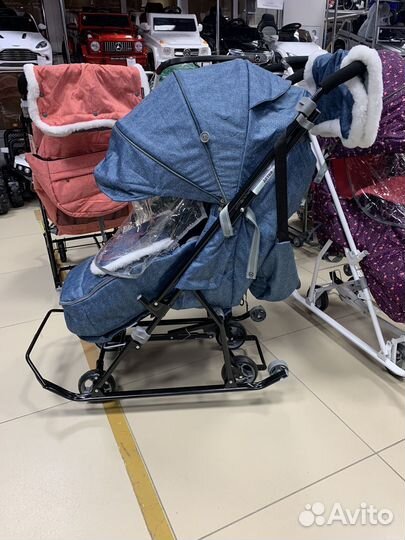 Детские санки коляска ника