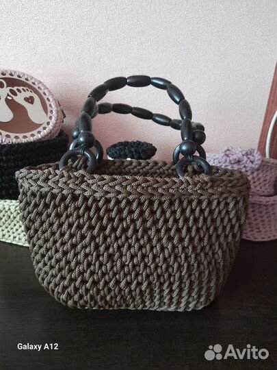 Сумка женская ручная работа. вязанная
