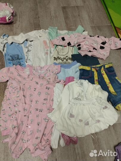 Детские вещи пакетом на девочку 62+