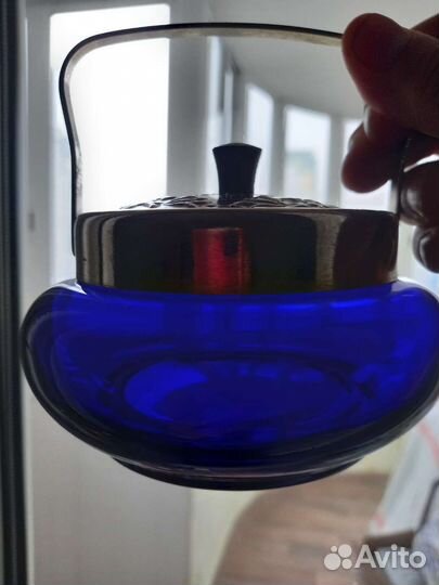 Сахарницы 60е годы, СССР, винтаж, цветное стекло