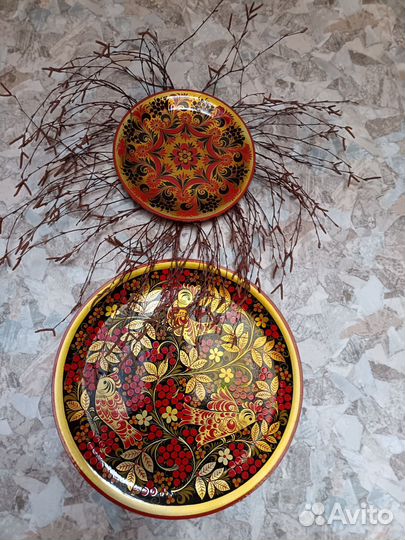 Хохлома тарелки декор