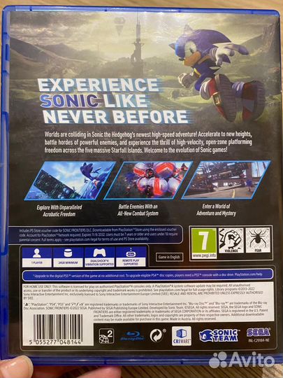 Игра на ps4 sonic