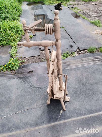 Прялка деревянная старинная